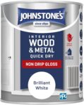 Johnstones – Gloss Wood & Metal Paint – Brilliant White – 750ml