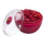 Joie Berry Colander & Storage Container BPA-Free, Raspberry, White
