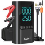 Jump Starter Power Pack with Air Compressor, 5000A with LCD Display – Sold by BLUCKY / FBA