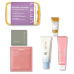 K-Beauty Summer Skincare 5-Piece Set with Travel Pouch Medicube, Beauty of Joseon, Biodance & More