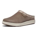 KEEN Womens Elle Suede Mule Slippers – Indoor/Outdoor, 5.5, Brindle/Birch