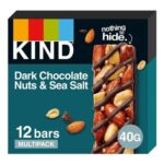 KIND Gluten-Free Dark Chocolate Nuts & Sea Salt Bars 12x40g