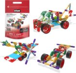 KNEX Basic Fun Custom Cruisers Building Set 30 Model STEM Construction Kit with 105 Pieces & Storage Bag Creative Toy for Kids Aged 7
