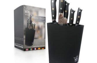 KOI ARTISAN Knife Storage Block, Birds-Eye Shape, Holds 10 Knives