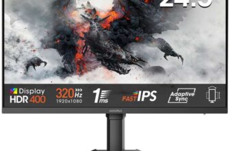 KOORUI G2511E 25 Inch Gaming Monitor ( 320Hz / Fast IPS / FHD / HDMI / DP / Adaptive Sync ) w/codesSTOCS UK