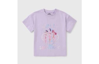 KPop Demon Hunters Girls Lilac Huntrix T-Shirt (5-13yrs)
