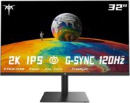 KTC Flat 32 Inch Monitor, QHD 1440P 2K 100Hz IPS, Ultra Thin Bezels, Anti-Blue Light, HDR10, 350 Nits, 3ms sold by Ktcmonitor-Official /FBA