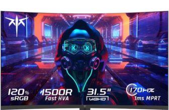 KTC H32S17 32 180Hz Curved Gaming Monitor ( QHD / 1440p / 1500R / 120% sRGB / VESA )
