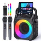 Karaoke Machine with Two Wireless Microphones