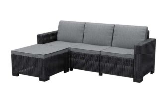 Keter California 3-Seat Mini Sofa – Graphite w/code via App