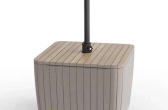 Keter Luzon Cappuccino Square Parasol base 9.3kg – Free C&C