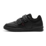 Kickers Kids Mervan Unisex School Shoes, Black Synthetic Leather