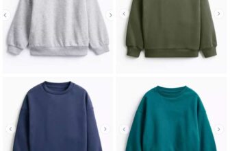 Kids Crew Sweatshirt (Mid Grey, Charcoal, Cream, Green, Grey, Khaki, Navy, Teal, Yellow, Blue, Black) 1-6Y, 7-13Y £2.10 Free C&C