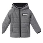 Kids Disney Hooded Long Sleeve Short Puffer Jacket