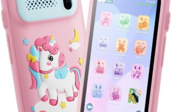Kids Smart Phone for Girls Toys, 3.97 Kids Cell Phone, Age 3-12 Christmas Birthday Gifts for Girls, 3 4 5 6 7 8 Year Old Toddler Learning Play Toy Phone w/ parental control