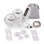 Kinderkraft GentleFlow Double Electric Breast Pump, USB-C, Gold
