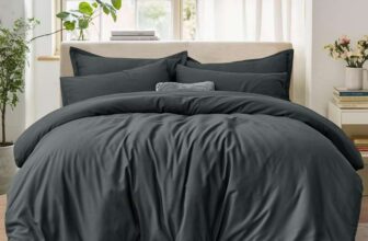 King Size Duvet Cover Set with 2 Pillowcases – Dark Grey (230×220) – Sold by Tifschlaf / FBA