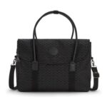Kipling Superworker Messenger Bag with Signature Embroidery, Black