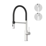 Kitchen Tap with Pull-out Spray, Brushed Nickel, Single-Handle