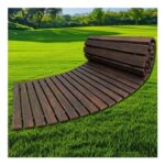 Kuaginzuhe Wooden Garden Roll-up Pathway Cedar Wood