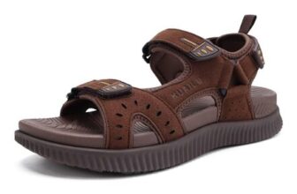KuaiLu Mens Hiking Sandals with Orthopedic Arch Support Footbed