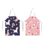 Kuou 2-Pack Kids Cooking Aprons, Adjustable