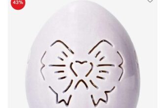 LED Glowing Egg with Bow Design