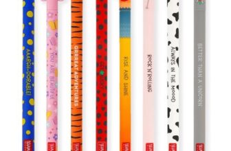 LEGAMI 8 Erasable Gel Pens, Thermosensitive Ink, 0.7mm