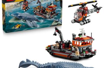 LEGO 77983 Jurassic World Mosasaurus Dinosaur Boat Attack