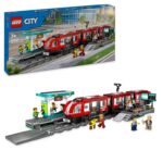 LEGO City Downtown Tram and Station Vehicle Building Toy Set for 7 Plus Year Olds