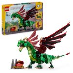 LEGO Creator 3in1 Medieval Dragon Toy – Transforms into a Sea Serpent or a Phoenix 31161