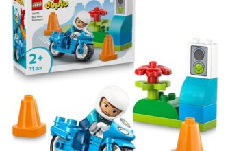 LEGO DUPLO Blue Police Motorcycle Educational Toy for Toddlers 10471