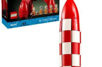 LEGO Ideas Tintin Moon Rocket – w/ 5 Minifigures & Snowy Dog 21367