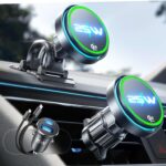 LISEN Active Cooling Wireless Magsafe Car Charger 25W Qi2.2 Certified & 95W Fast Car Charger Magsafe Car Mount Charger w/code B King/FBA
