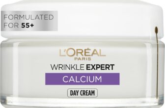 LOreal Paris Day Cream, Wrinkle Expert, Anti-Wrinkle, Age 55, 50ml Moisturiser Specifically Designed To Reduce Wrinkle Appearance, Firms Skin, Formulated With Calcium