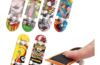LUVDECO 6-Piece Finger Skateboards Set for Kids 6-12