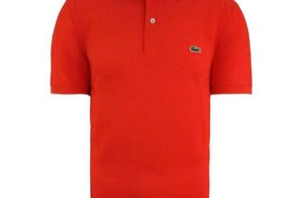 Lacost Classic Fit Mens Polo (Orange) XS & S