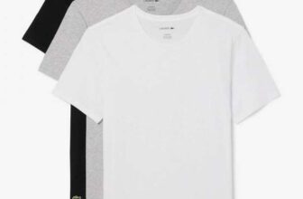 Lacoste Mens 3-Pack Plain Mens T- Shirt