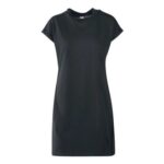 Ladies Turtle Extended Shoulder Dress Mini Dress Black by Urban Classics