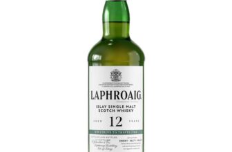 Laphroaig – Single Malt Scotch Whisky – 12 Year Old – 70cl – 46% ABV – Free C&C