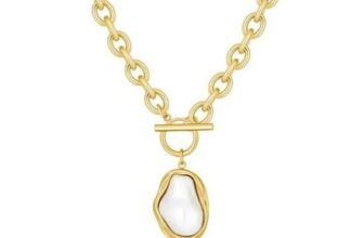 Laurel Pearl TBar Necklace – Silver or Gold