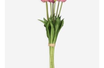 Lavender Tulip Artificial Bunch 46cm