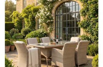 Lazise 6 Seater Garden Wicker Dining Set