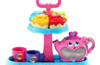 LeapFrog 603203 Musical Rainbow Tea Set for Pretend Play