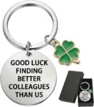 Leaving Gifts for Colleagues, Coworker Farewell Present, Good Luck Goodbye Keyring for Work Friends, Funny Traitor Gift for Women Men, 1 Piece