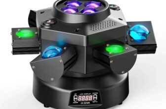 Leleght 200W RGBW 4-IN-1 Light Effect and Starry Effect Controlled DMX512 Sound-activated (with code) Leleght UK Oversea Store