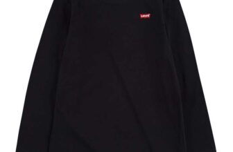 Levis Boys Long Sleeve Batwing Chest Hit Tee Boys 100% Cotton – Size 3 Years