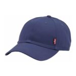 Levis Mens Classic Twill Red Tab Baseball Cap, Navy Blue