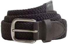 Levis Womens Austin Stretch Woven Belt, Caviar, 75cm (28in / XS)