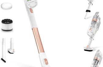 Levoit Cordless Vacuum Cleaner, Anti-Hair Wrap, Lightweight 100,000 RPM Motor, 99.7% Hard Floor Clean, Up to 50 Min Runtime, 5-Level Filtration, 8-in-1 Tools for Pet Hair, Cars